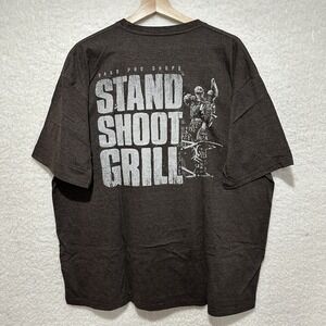 Bass Pro Shops Stand Shoot Grill Short-Sleeve T-Shirt‎  Men's Size 2XL